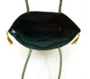 Handbag Ethnic Peacock Elephant Woven Zari Brocade Dark Green Shoulder Hand Bag