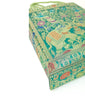 Handbag Ethnic Peacock Elephant Woven Zari Brocade Teal Green Shoulder Hand Bag