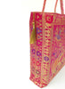 Pink Handbag Indian Ethnic Peacock Elephant Woven Zari Brocade Shoulder Hand Bag