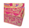 Pink Handbag Indian Ethnic Woven Zari Brocade Fabric Peacock Shoulder Hand Bag