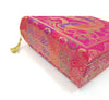 Pink Handbag Indian Ethnic Woven Zari Brocade Fabric Peacock Shoulder Hand Bag