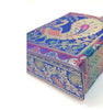 Blue Handbag Indian Ethnic Peacock Woven Zari Brocade Fabric Shoulder Hand Bag