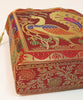 Ethnic Maroon Handbag Peacock Woven Zari Brocade Fabric Wedding Shoulder Bag