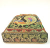 Black Handbag Indian Ethnic Peacock Woven Zari Brocade Fabric Shoulder Hand Bag
