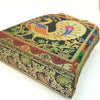 Black Handbag Indian Ethnic Peacock Woven Zari Brocade Fabric Shoulder Hand Bag