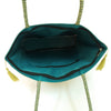 Peacock Woven Handbag Indian Ethnic Zari Brocade Women Dark Green Shoulder Bag