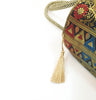 Peacock Woven Handbag Black Indian Ethnic Zari Brocade Women Shoulder Hand Bag