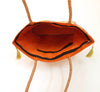 Peacock Woven Handbag Indian Orange Ethnic Zari Brocade Women Shoulder Hand Bag