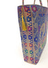 Blue Peacock Woven Handbag Indian Traditional Zari Brocade Women Shoulder Bag