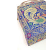 Blue Peacock Woven Handbag Indian Traditional Zari Brocade Women Shoulder Bag