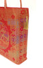 Wedding Red Hand Bag Banarasi Zari Brocade Golden Tassels in Elephant Motif