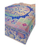 Blue Hand Bag Traditional Banarasi Zari Brocade Golden Tassels Elephant Motif