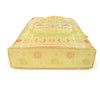 Beige Hand Bag Banarasi Zari Brocade Golden Tassels Elephant Motif Shoulder Bag