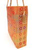 Orange Traditional Hand Bag Banarasi Zari Brocade Golden Tassels Elephant Motif