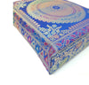 Blue Mandala Handbag Indian Ethnic Woven Zari Brocade Women Shoulder Hand Bag