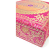 Pink  Mandala Indian Handbag Ethnic Woven Zari Brocade Traditional Shoulder Bag
