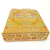 Mustard Hand Bag Ethnic Banarasi Zari Brocade Golden Tassels In Elephant Motif