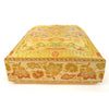 Mustard Handbag Indian Ethnic Peacock Elephant Woven Zari Brocade Shoulder Bag