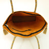 Mustard Peacock Woven Handbag Indian Traditional Zari Brocade Women Shoulder Bag