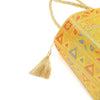 Mandala Mustard Handbag Indian Ethnic Woven Zari Brocade Shoulder Hand Bag