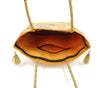 Mandala Mustard Handbag Indian Ethnic Woven Zari Brocade Shoulder Hand Bag