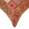 12x12 Inch Floral Cushion Cover Indian Woven Zari Brocade Banarasi Silk Paisley