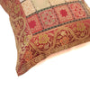 12x12 Inch Floral Cushion Cover Indian Woven Zari Brocade Banarasi Silk Paisley