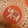 12x12 Inch Animal Cushion Pillow Covers Indian Woven Zari Brocade Banarasi Silk