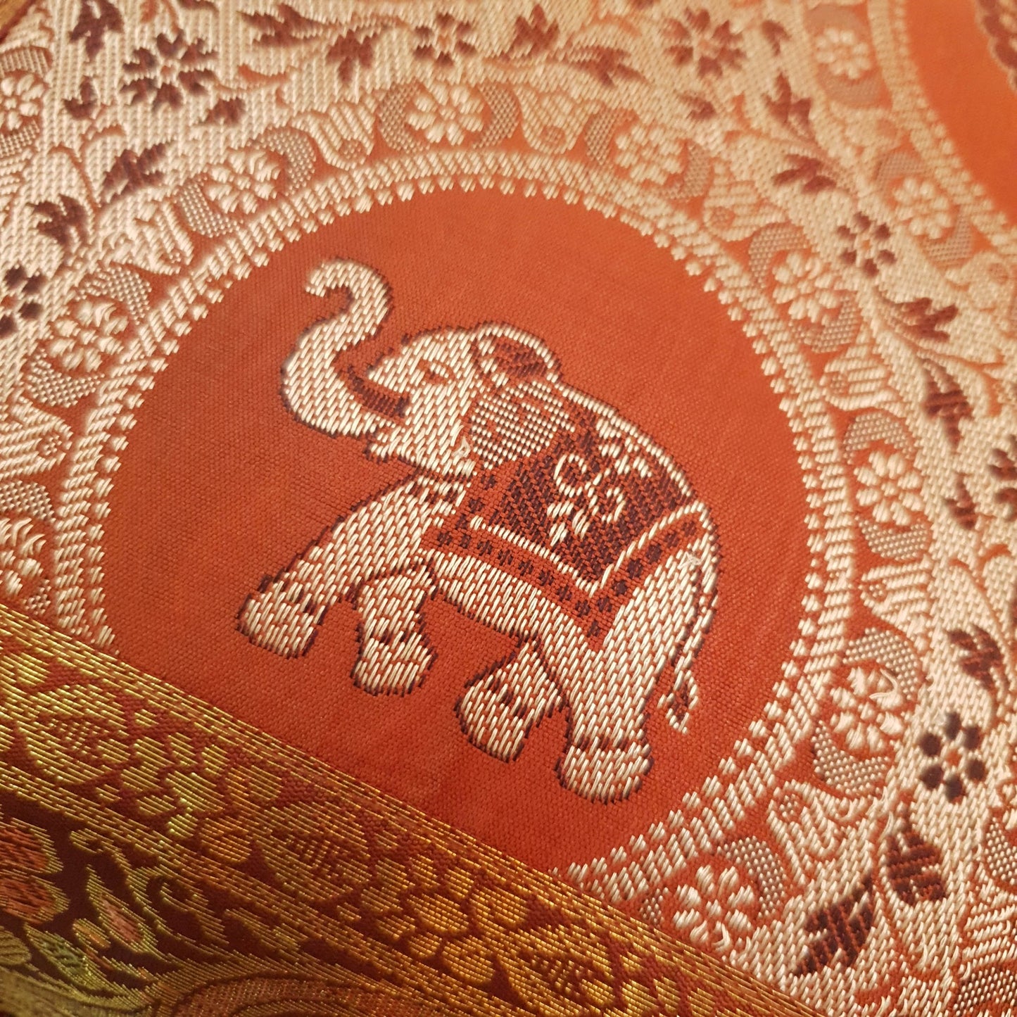 12x12 Inch Animal Cushion Pillow Covers Indian Woven Zari Brocade Banarasi Silk