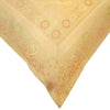 16x16 Inch Peach Cushion Cover Elephant Woven Zari Brocade Banarasi Silk Decor