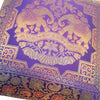 16x16 Inch Purple Cushion Cover Elephant Woven Zari Brocade Banarasi Silk Decor