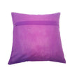 16x16 Inch Purple Cushion Cover Elephant Woven Zari Brocade Banarasi Silk Decor