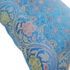12x12 Inch Turquoise Blue Cushion Pillow Cover Silk Banarasi Woven Zari Brocade