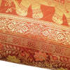 16x16 Inch Brown Cushion Cover Elephant Woven Zari Brocade Banarasi Silk Decor