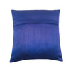 12x12 Inch Blue Cushion Cover Banarasi Decor Woven Peacock Zari Brocade Silk