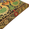 12x12 Inch Cushion Covers Black Indian Banarasi Woven Peacock Zari Brocade Silk
