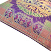 12x12 Inch Purple Cushion Cover Banarasi Decor Elephant Woven Zari Brocade Silk