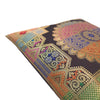 12x12 Inch Cushion Covers Black Indian Banarasi Mandala Woven Zari Brocade Silk