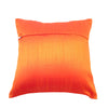 12x12 Inch Cushion Cover Orange Banarasi Mandala Woven Zari Brocade Silk