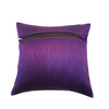 Purple 12x12 Inch Cushion Covers Indian Banarasi Mandala Woven Zari Brocade Silk