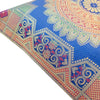 Blue 12x12 Inch Cushion Covers Indian Banarasi Mandala Woven Zari Brocade Silk