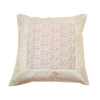 16X16 Inch Banarasi Cushion Covers Gray Zari Brocade Silk Paisley Home Decor