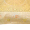 17x17 Inch Indian Cream Cushion Covers Woven Zari Brocade Banarasi Silk Mandala