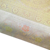 17x17 Inch Gray Indian Cushion Covers Woven Zari Brocade Banarasi Silk Mandala