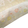 17x17 Inch Gray Cushion Covers Birds Animal Woven Zari Brocade Banarasi Silk