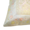 17x17 Inch Gray Cushion Covers Birds Animal Woven Zari Brocade Banarasi Silk