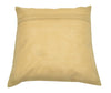 16x16" Gold, Peach Toned Cushion Covers Woven Zari Brocade Banarasi Silk Peacock