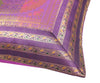 16x16" Purple Zari Brocade Banarasi Silk Mandala Cushion Covers Paisley Border