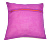 16x16" Purple Zari Brocade Banarasi Silk Mandala Cushion Covers Paisley Border