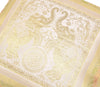 Elegant White Banarasi Silk Cushion Cover (16x16) Zari Brocade Elephant Motifs
